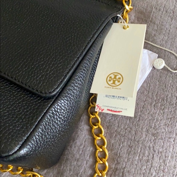 ๐นTory Burch Burch Britten Flap Leather Shoulder Bag ๐นNWT - Picture 6 of 11